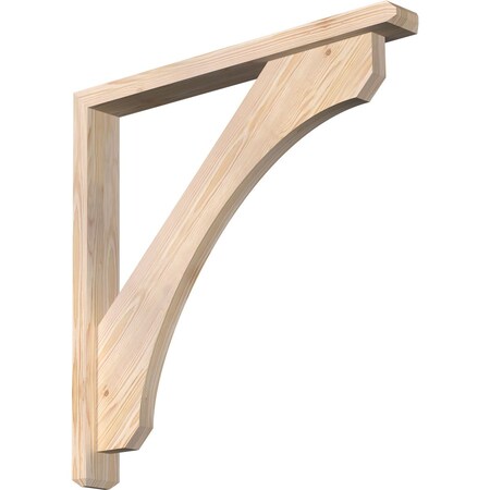 Ekena Millwork Legacy Craftsman Smooth Bracket w/ Offset Brace, Douglas Fir, 3 1/2"W x 30"D x 30"H BKT0402X30X30LEC04SDF